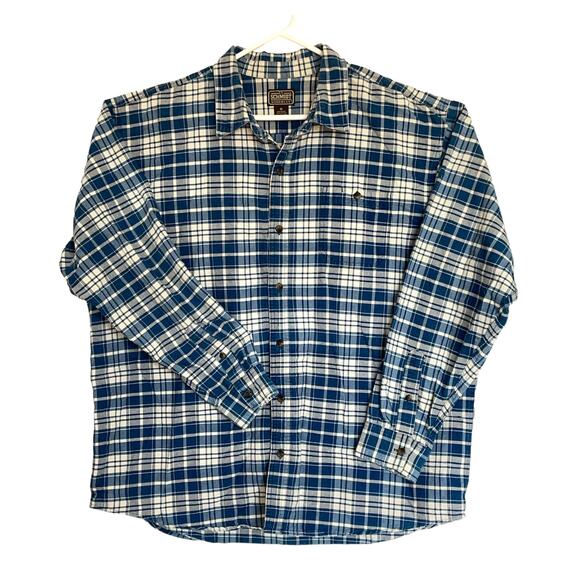 C.E. Schmidt Workwear Blue plaid Cotton Shirt size 2X - Picture 1 of 8